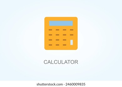 Ilustración Del Vector, Icono O Signo Del Logotipo De La Calculadora