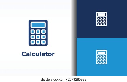 Calculator vector, icon or logo sign isolated symbol illustration