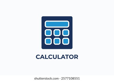 CALCULATOR vector, icon or logo sign isolated symbol illustration