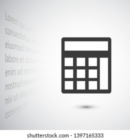 calculator vector icon , Lorem ipsum flat design