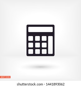 calculator vector icon , Lorem ipsum flat design