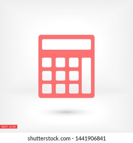 calculator vector icon , Lorem ipsum flat design