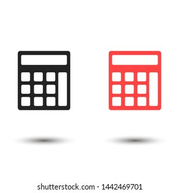 calculator vector icon , Lorem ipsum flat design