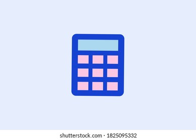 Calculator vector icon, mathematics vector icon