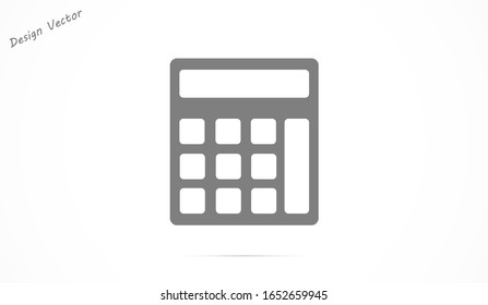 Calculator vector icon mathematics . Simple illustration of Calculator vector icon for web - education math .Calculator vector icon. CCalculator vector icon Calculator School math symbol set. 