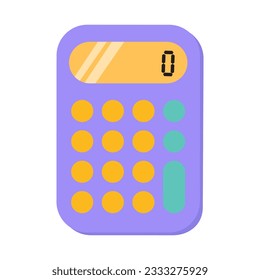 Calculator vector icon on isolated background