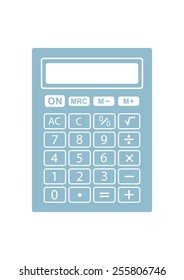 Calculator vector icon on white background