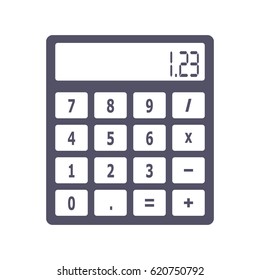 calculator vector icon on white background