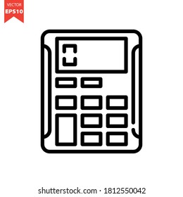 Calculator vector icon. Organization Icon Concept. Eps 10 vector illustration.