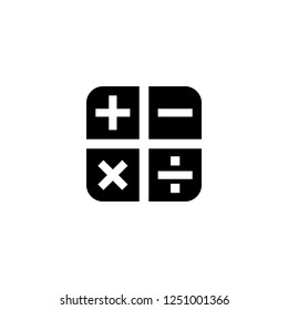 calculator vector icon. calculator sign on white background. calculator icon for web and app