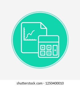 Calculator vector icon sign symbol
