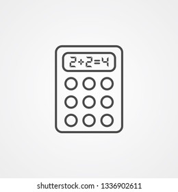 Calculator vector icon sign symbol
