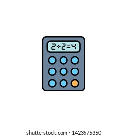 Calculator vector icon sign symbol