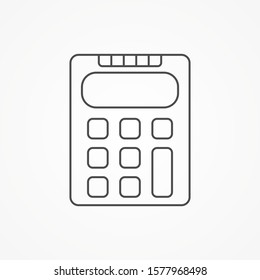 Calculator vector icon sign symbol