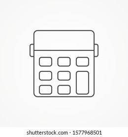 Calculator vector icon sign symbol