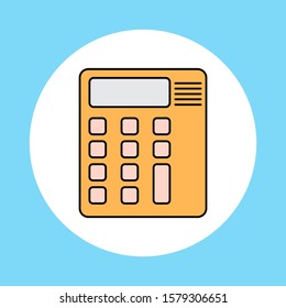 Calculator vector icon sign symbol