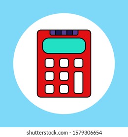 Calculator vector icon sign symbol