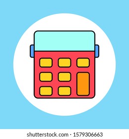 Calculator vector icon sign symbol