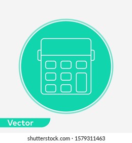 Calculator vector icon sign symbol
