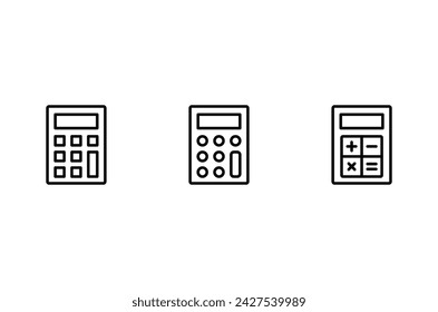 Calculator vector icon. Calculator symbol icon