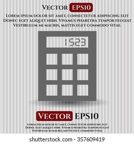 Calculator vector icon or symbol