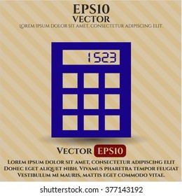 Calculator vector icon or symbol