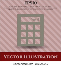 Calculator vector icon or symbol