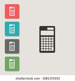 Calculator - vector icon. Symbol for web, infographics, print design and mobile UX/UI kit. Vector illustration, EPS10.
