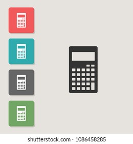 Calculator - vector icon. Symbol for web, infographics, print design and mobile UX/UI kit. Vector illustration, EPS10.