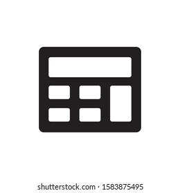 calculator vector icon trendy design