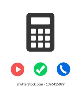 Calculator vector icon. Vector web design