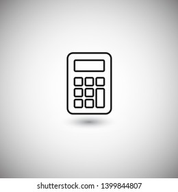 Calculator vector icon. Vector web design