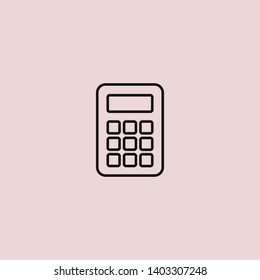 Calculator vector icon. Vector web design