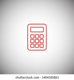Calculator vector icon. Vector web design