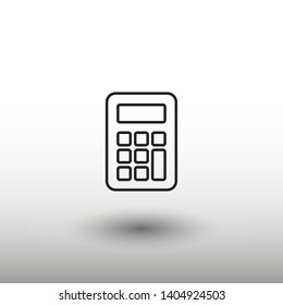 Calculator vector icon. Vector web design