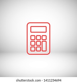 Calculator vector icon. Vector web design