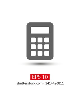 Calculator vector icon. Vector web design