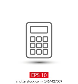 Calculator vector icon. Vector web design