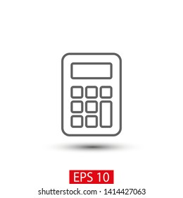 Calculator vector icon. Vector web design
