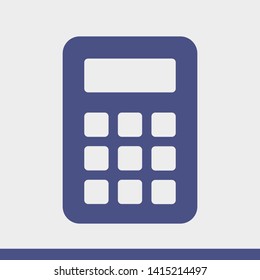 Calculator vector icon. Vector web design
