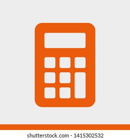 Calculator vector icon. Vector web design