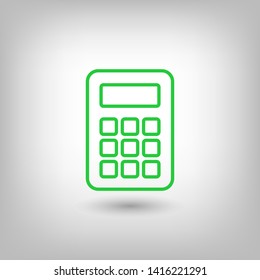 Calculator vector icon. Vector web design