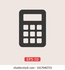 Calculator vector icon. Vector web design