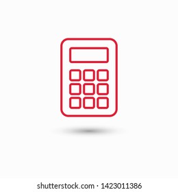 Calculator vector icon. Vector web design