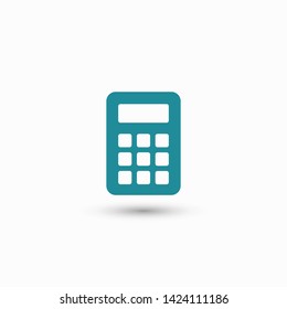 Calculator vector icon. Vector web design