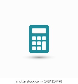 Calculator vector icon. Vector web design