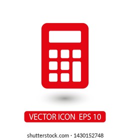 Calculator vector icon. Vector web design