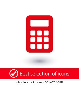 Calculator vector icon. Vector web design