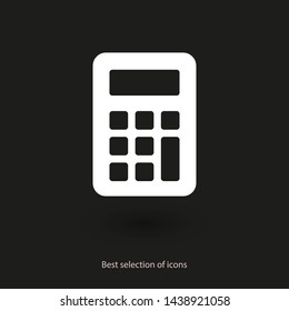 Calculator vector icon. Vector web design
