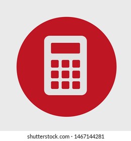 Calculator vector icon. Vector web design